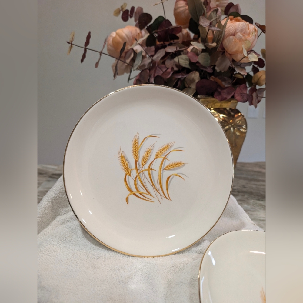 Homer Laughlin Golden Wheat plates - Picture 5 of 5